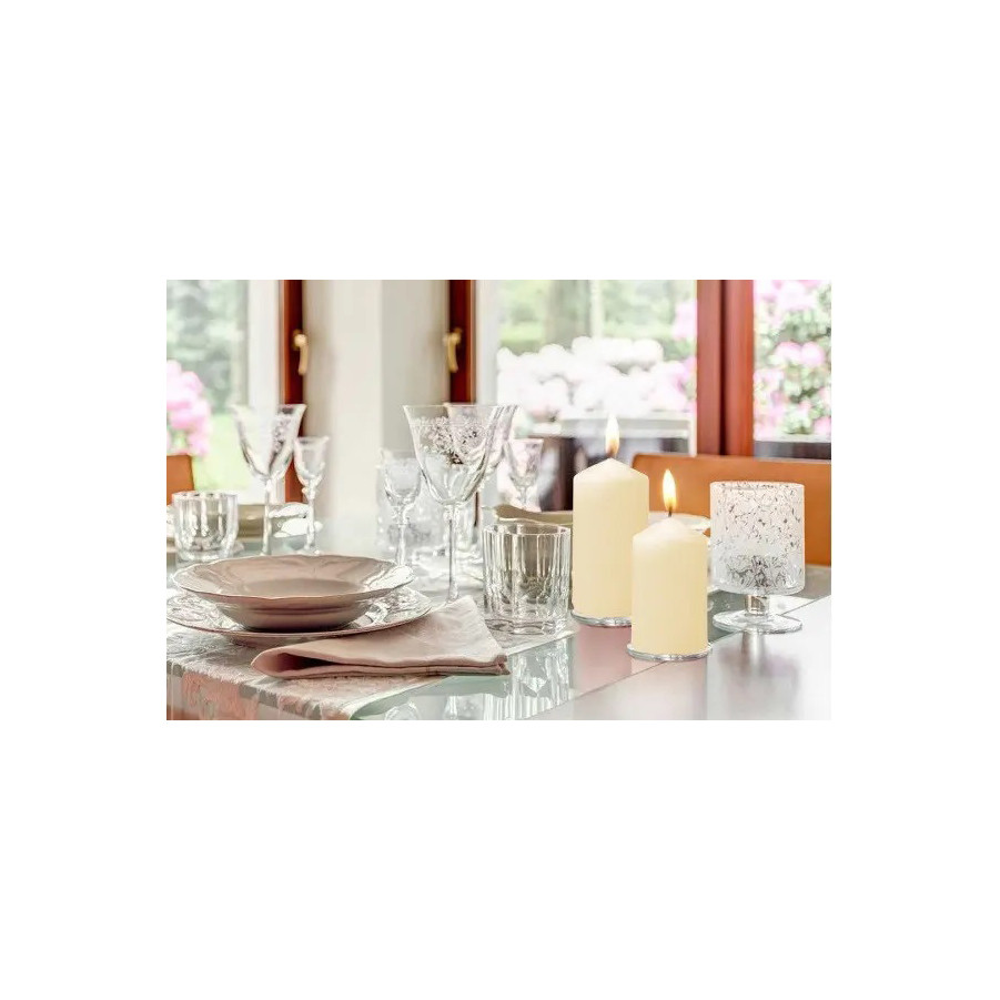 Набор свечей цилиндр Aura Candles Bispol SW50_4_011 Молочный 4 шт