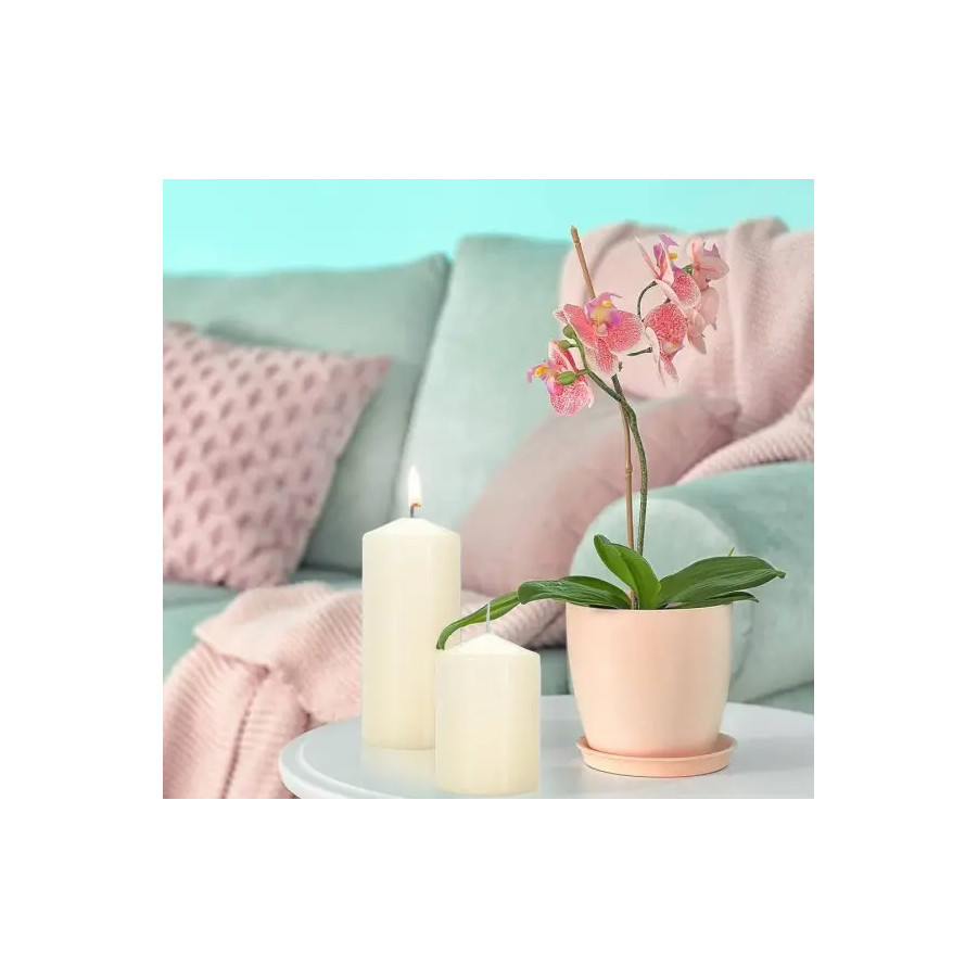 Набор свечей цилиндр Aura Candles Bispol SW50_4_011 Молочный 4 шт
