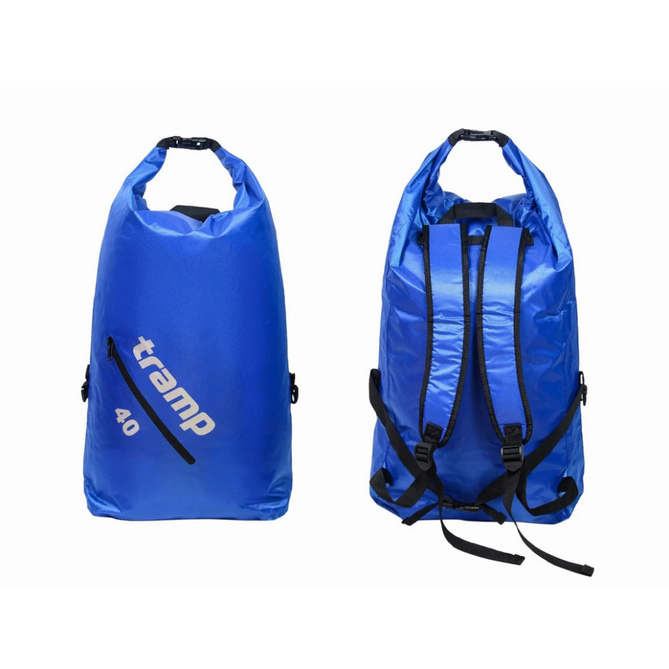 Герморюкзак PVC Diamond Ripstop Tramp UTRA-257-blue 40 л 