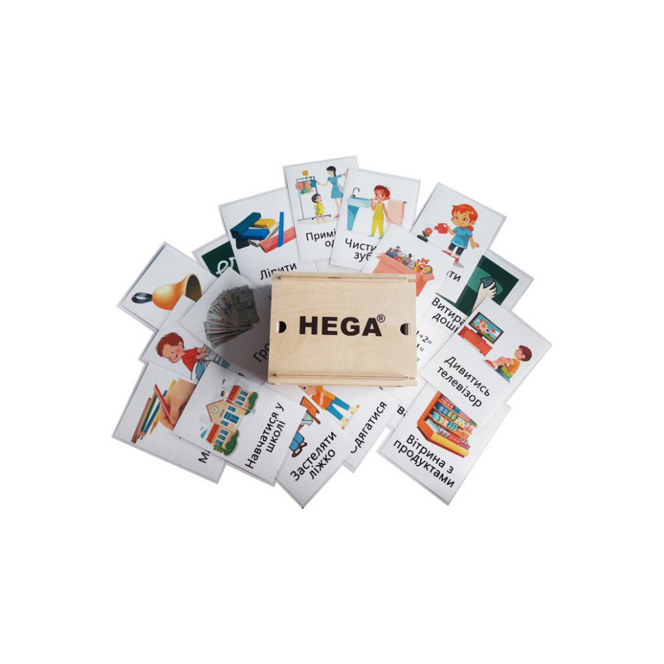 Картки Пекс для візуальної комунікації демонстраційні HEGA 248HG 45 штук
