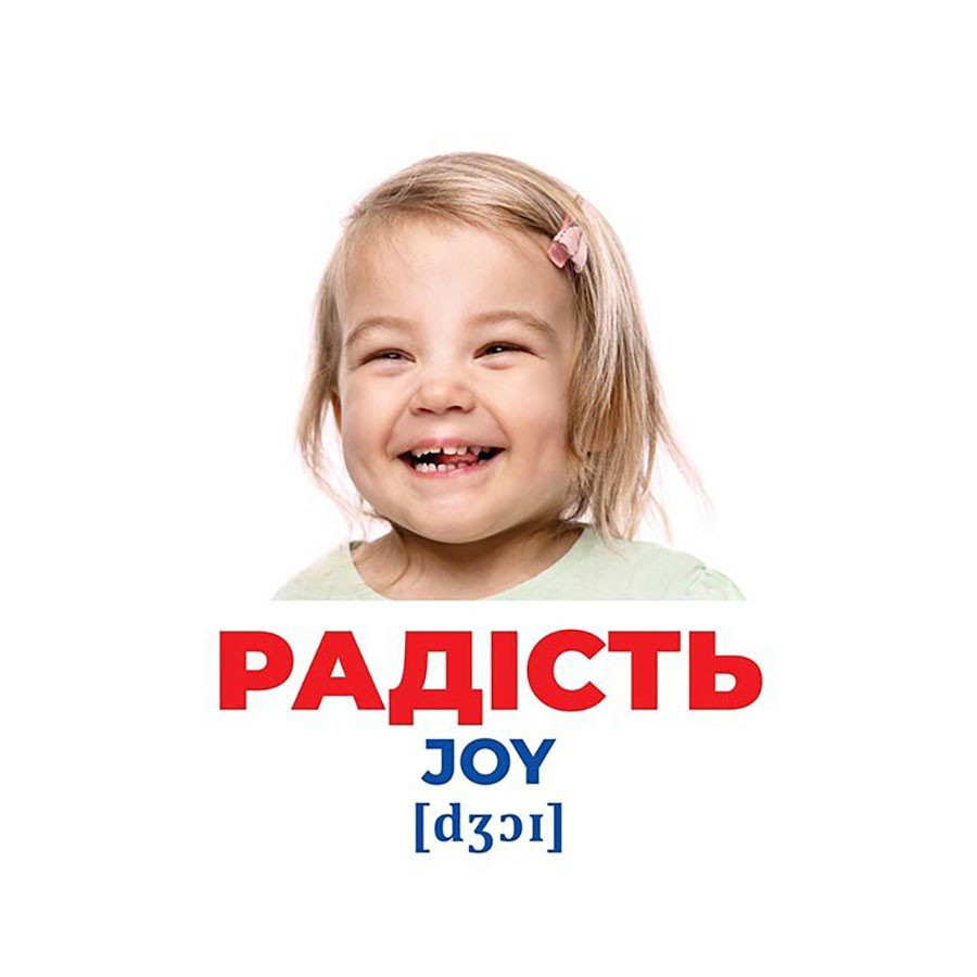 Набір розвиваючих карток Геній з пелюшок Емоції та почуття Ранок 10107208, 17 карток