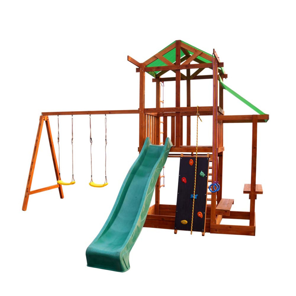Дитячий ігровий комплекс для вулиці SportBaby Babyland-7 з пісочницею