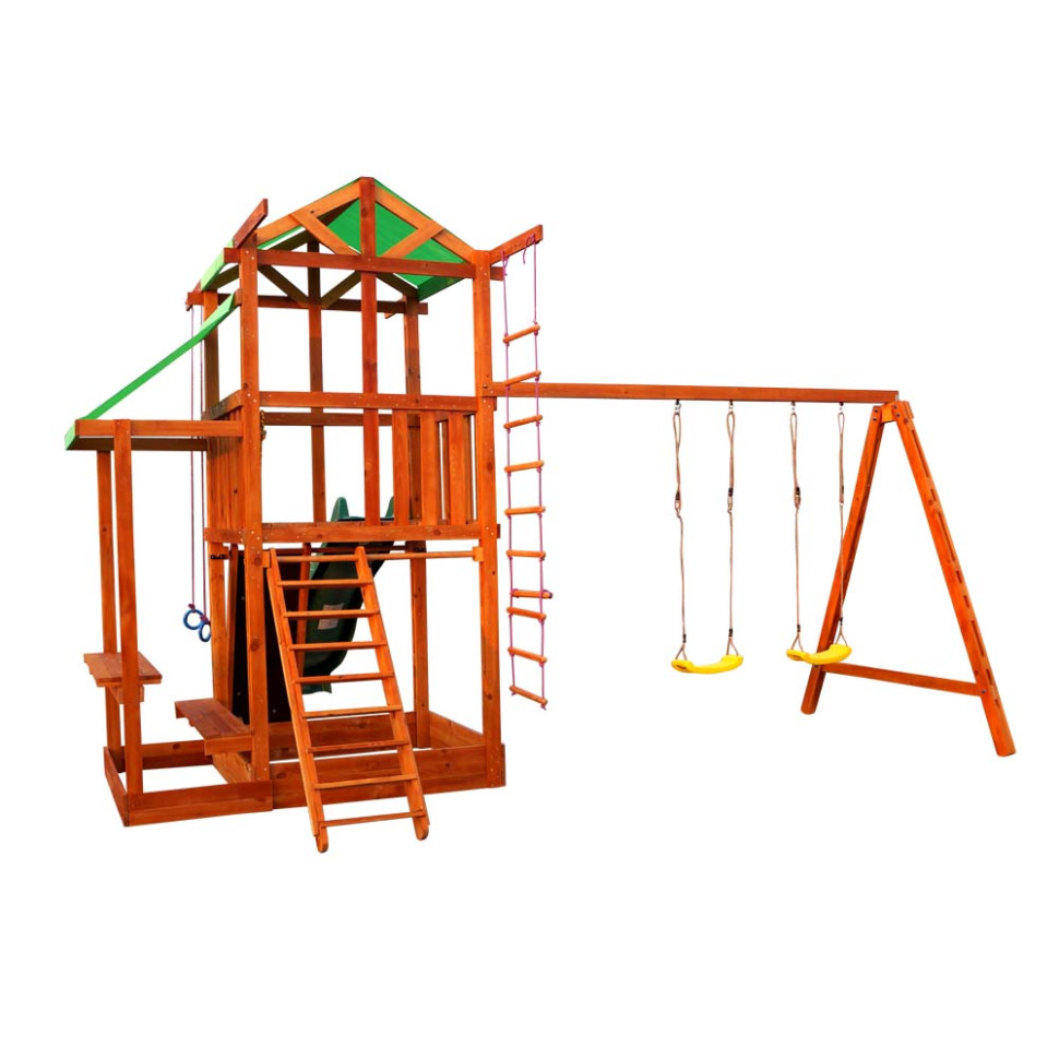 Дитячий ігровий комплекс для вулиці SportBaby Babyland-7 з пісочницею