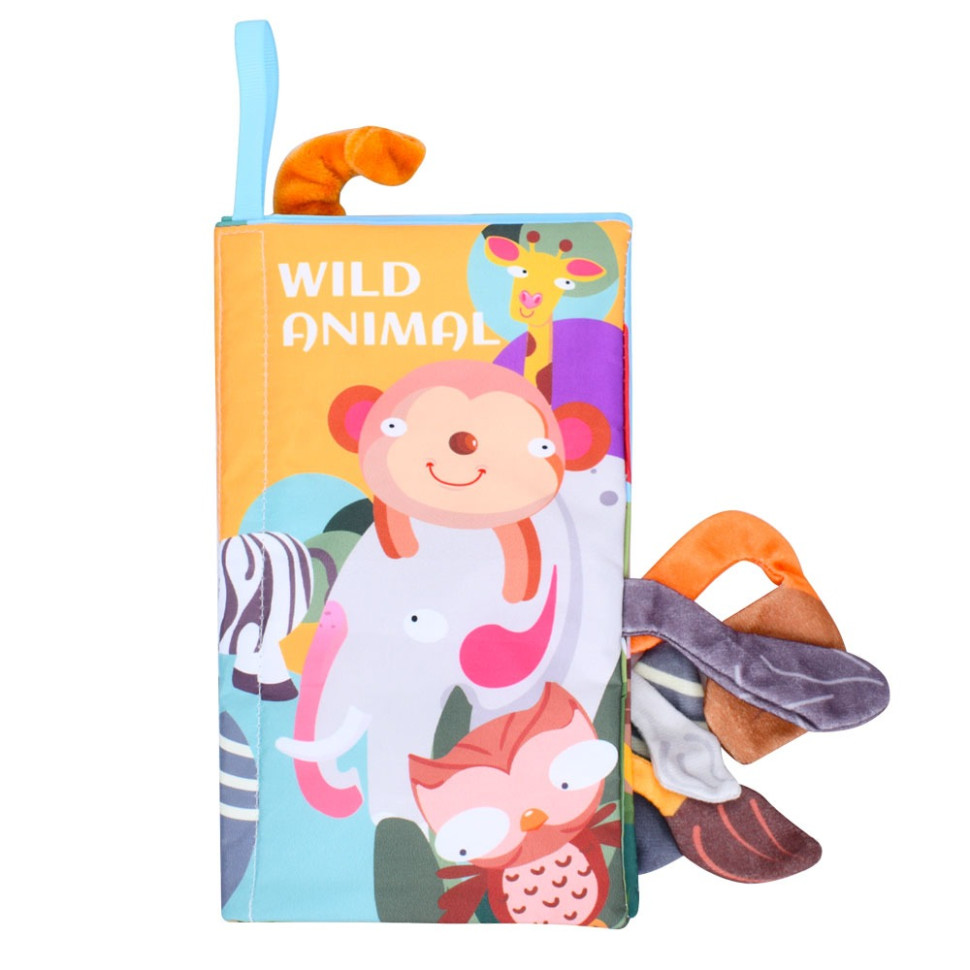 Развивающая книжка-шуршалка Bambi 668-230(Wild animal) английские слова