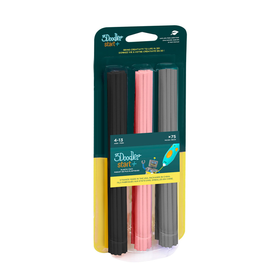 Набір стрижнів МІКС 3Doodler Start 3DS-ECO-MIX3-75 для 3D-ручки