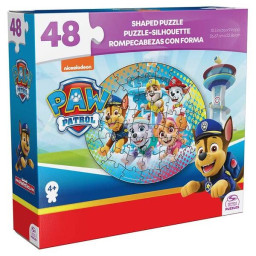 Игровой пазл фигурный "Щенячий патруль" Веселая команда Spin Master SM98403/6067570-3, 48 частей 26х23 см 