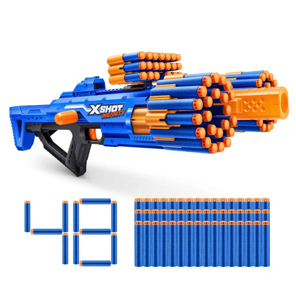 Быстрострельный бластер X-SHOT Insanity-Berzerko 8 Shot Zuru 36610R 48 патронов
