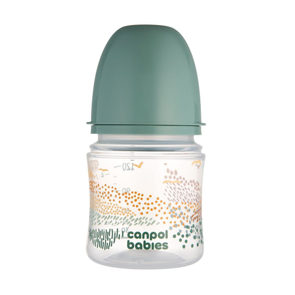 Пляшечка антиколікова з широким отвором Easystart Mountains Canpol babies 35/242_gre 120 мл
