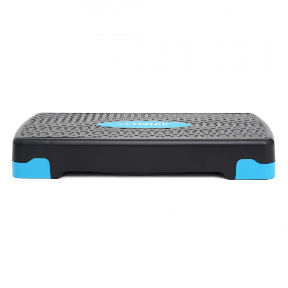 Степ-платформа 2-ступенчатая Cornix XR-0191, 68 х 28 х 10-15 см, Black/Blue