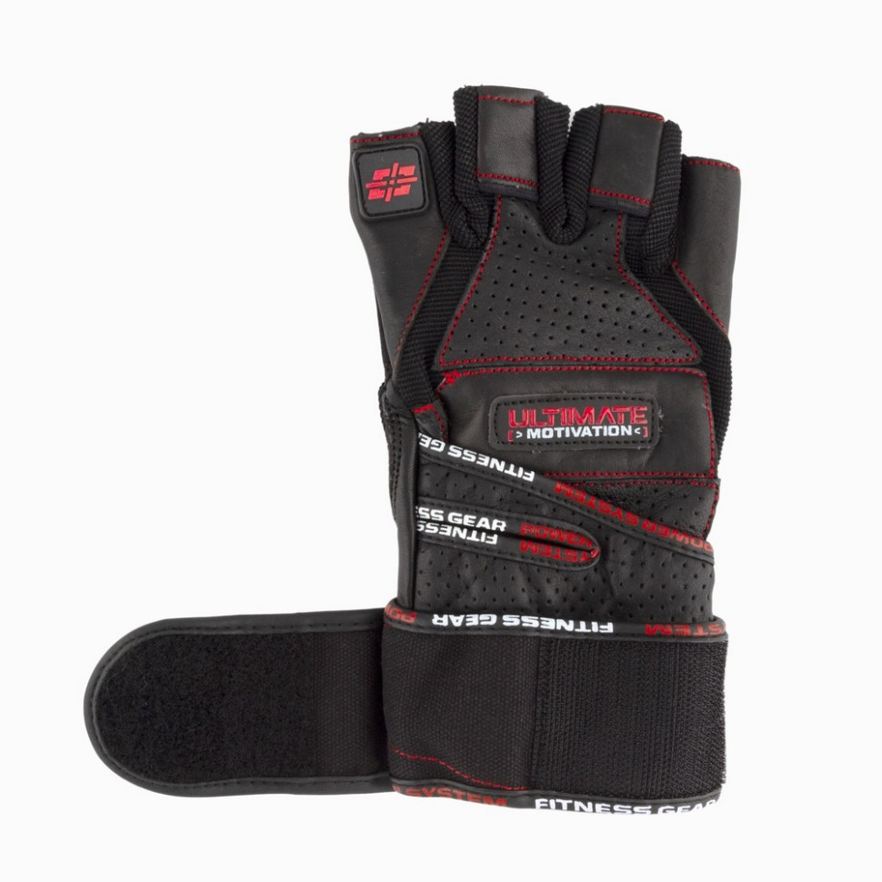 Перчатки для фитнеса Ultimate Motivation Power System PS_2810_XL_Black/Red, L 23 см