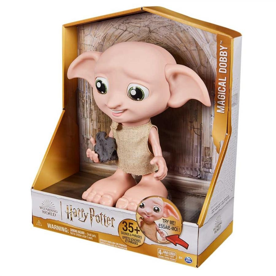 Інтерактивна іграшка Доббі «Harry Potter» Wizarding World SM22001/8669 звук, реагує на дотик 21,6 см