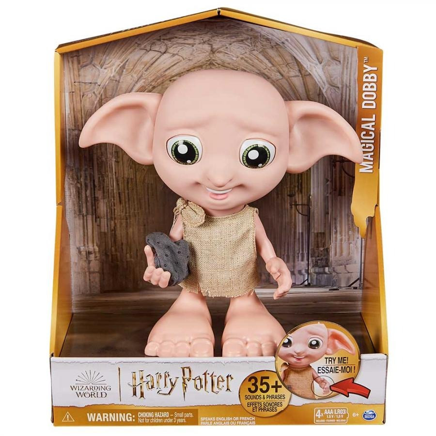 Інтерактивна іграшка Доббі «Harry Potter» Wizarding World SM22001/8669 звук, реагує на дотик 21,6 см