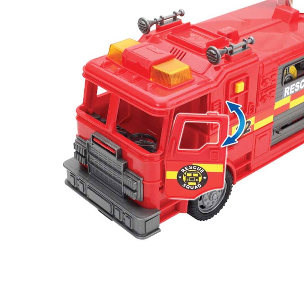 Игровой набор Пожарная машина Motor Shop 548097 открываются двери, звук и свет