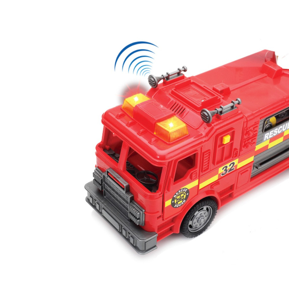 Игровой набор Пожарная машина Motor Shop 548097 открываются двери, звук и свет