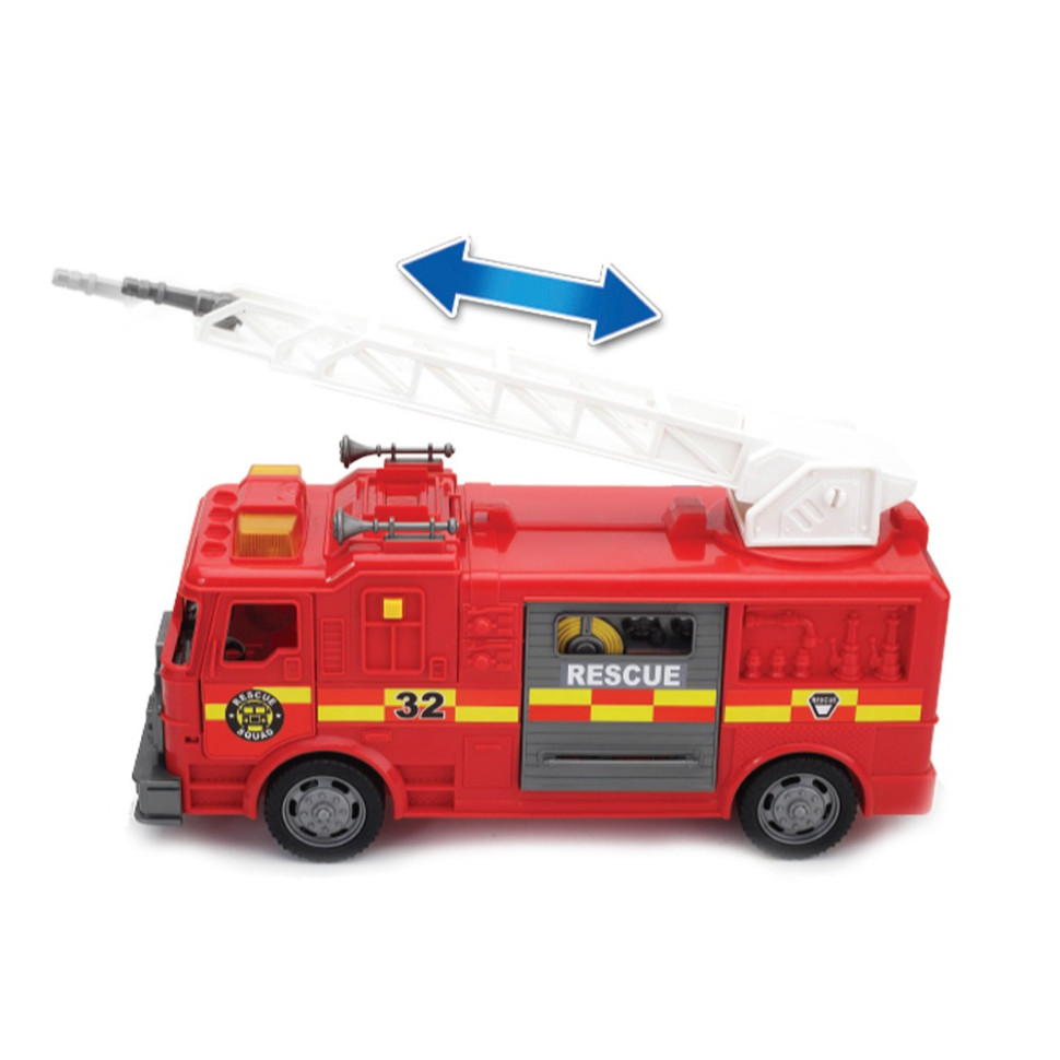 Игровой набор Пожарная машина Motor Shop 548097 открываются двери, звук и свет