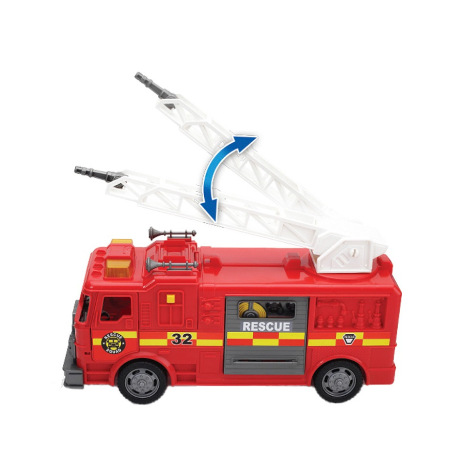 Игровой набор Пожарная машина Motor Shop 548097 открываются двери, звук и свет
