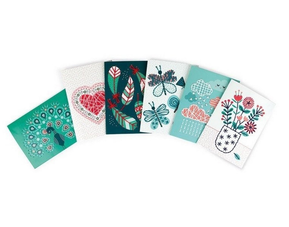 Набор для творчества Janod Открытки. Вышивание J07790