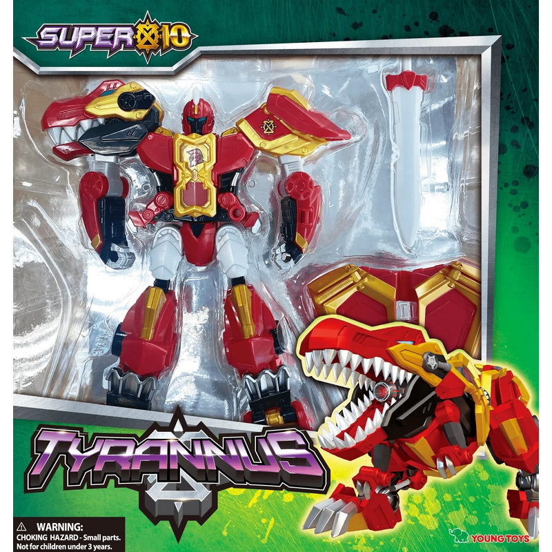 Детский игрушечный транформер Тиранус Super10 Young Toys 314059 