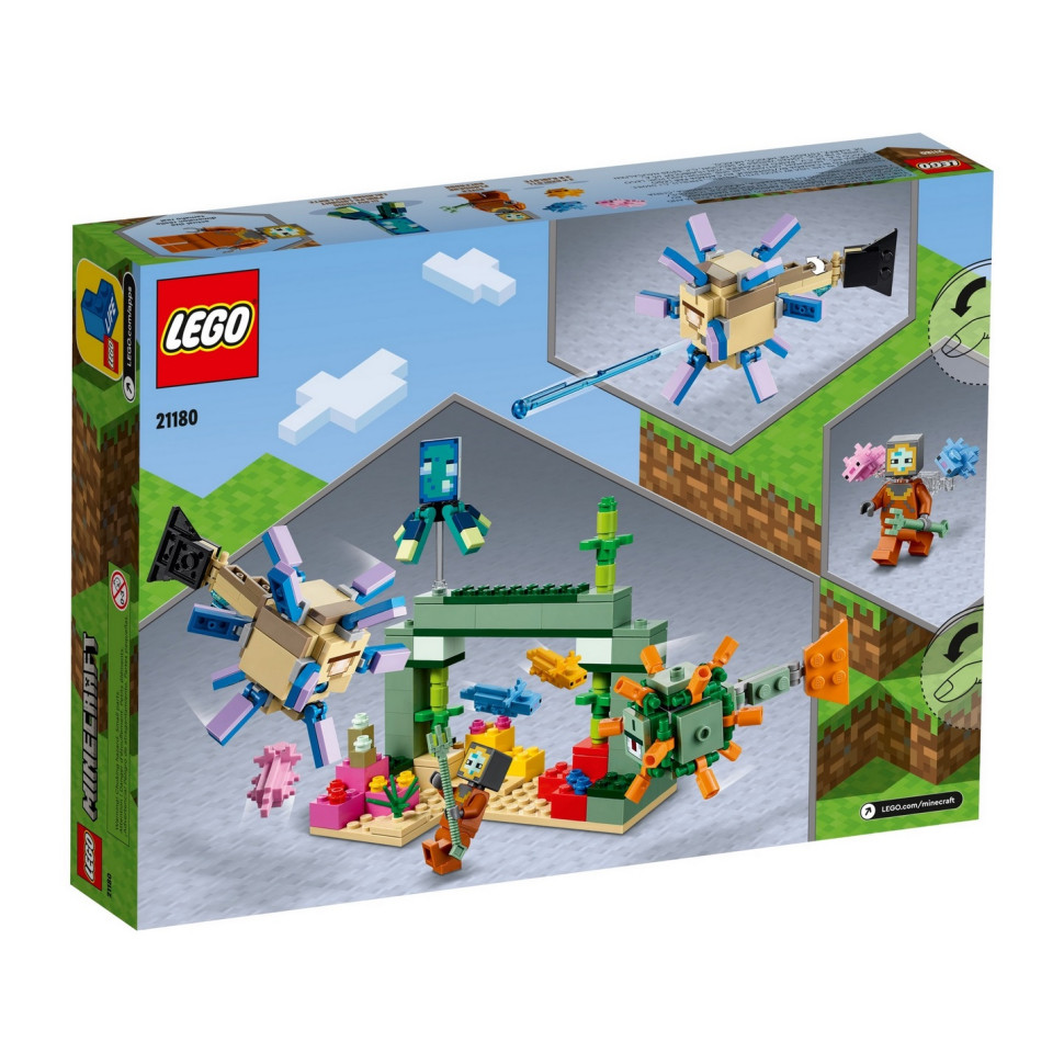 Конструктор LEGO Minecraft Битва со стражем 21180-