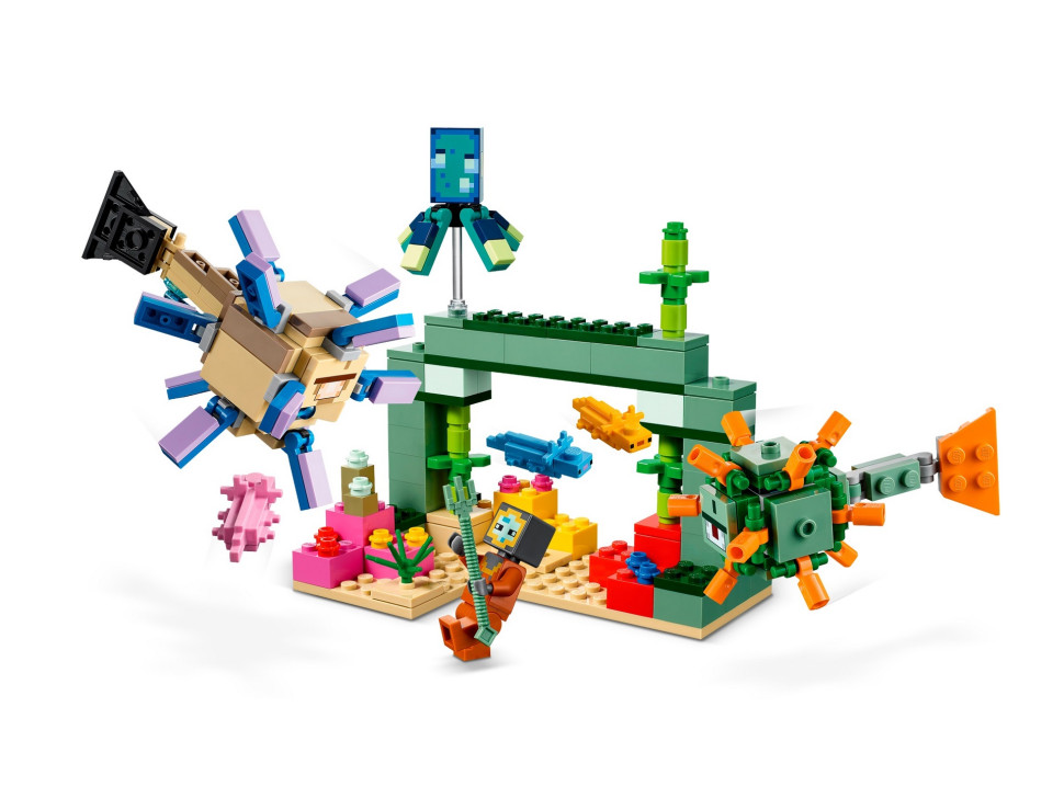 Конструктор LEGO Minecraft Битва со стражем 21180-