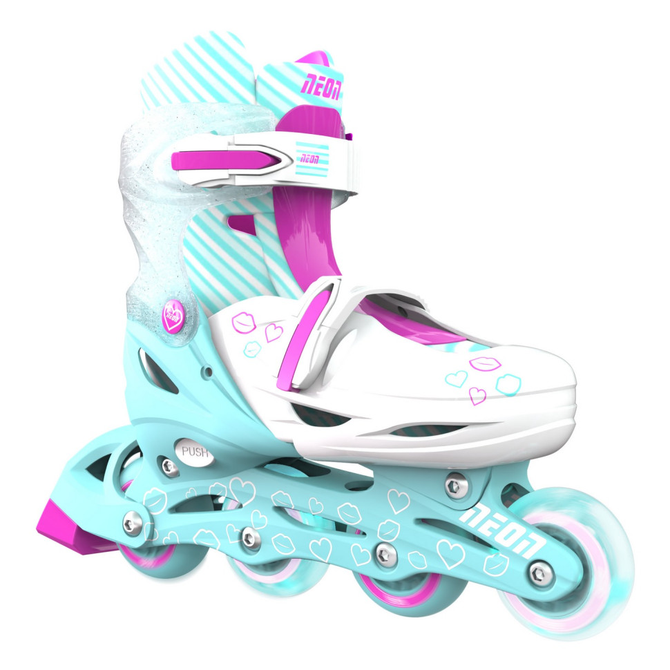 Роликовые коньки Neon Combo Skates Бирюзовый (Размер 30-33) NT09T4