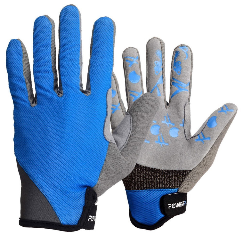 Велоперчатки PowerPlay 6566_L_Blue/Grey, Синие, L