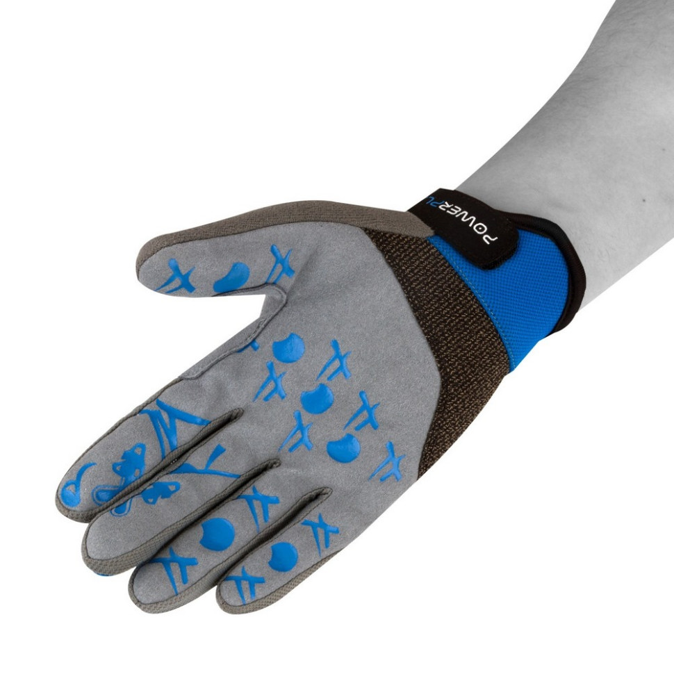 Велоперчатки PowerPlay 6566_L_Blue/Grey, Синие, L