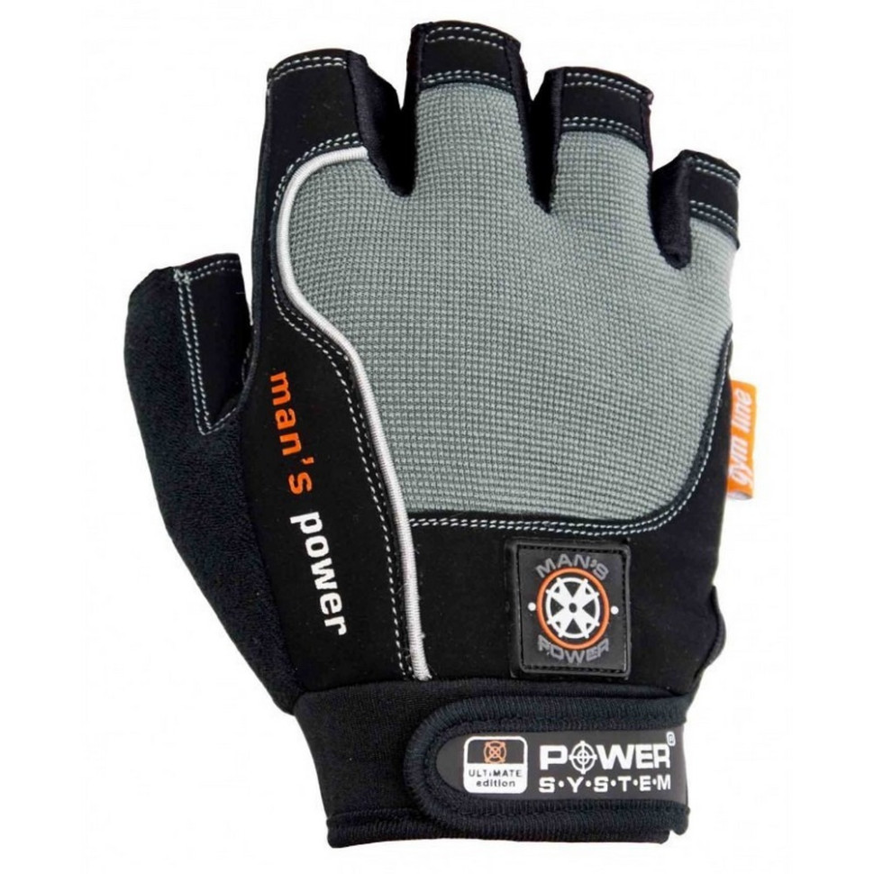 Рукавички для фітнесу Man's Power Power System PS-2580_S_Black-grey, S