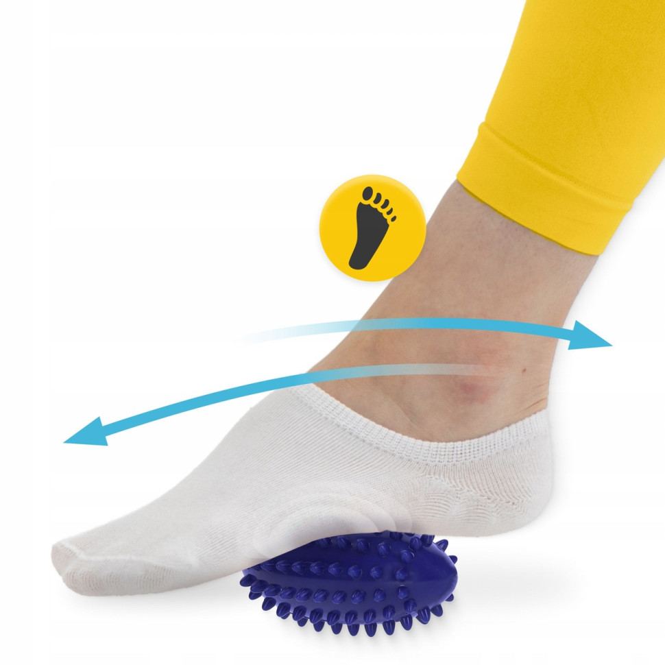 Мяч массажный Огурец Spike Bean 4FIZJO 4FJ0652 синий 11.5x5 см