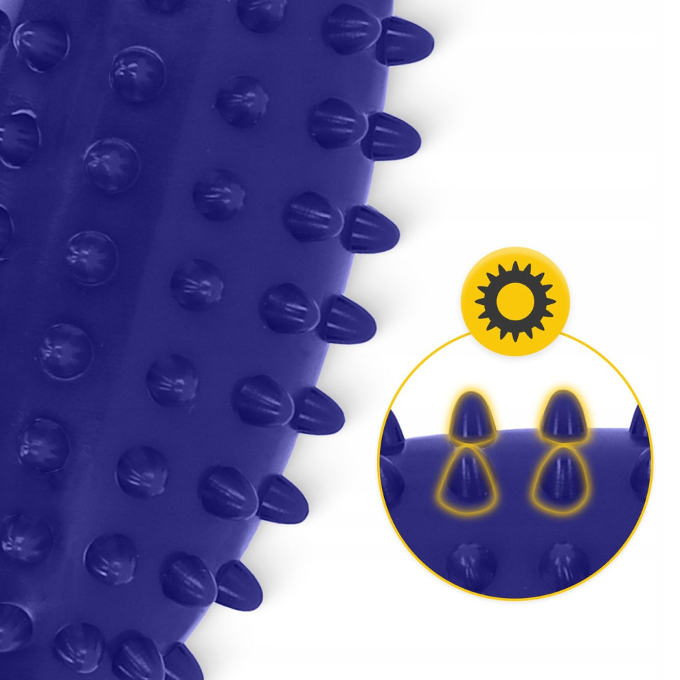 Мяч массажный Огурец Spike Bean 4FIZJO 4FJ0652 синий 11.5x5 см