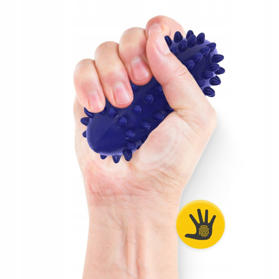 Мяч массажный Огурец Spike Bean 4FIZJO 4FJ0652 синий 11.5x5 см