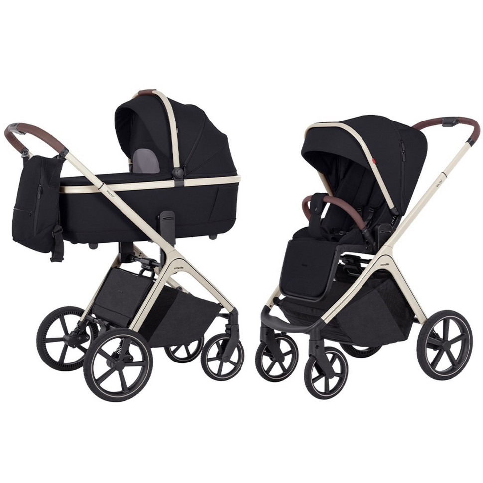 Детская универсальная коляска 2 в 1 Vector CRL-6550 CARRELLO CRL-6550 Pearl Black