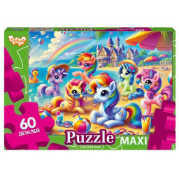Пазл классический "Единороги" Danko Toys Mx60-11-08, 60 элементов