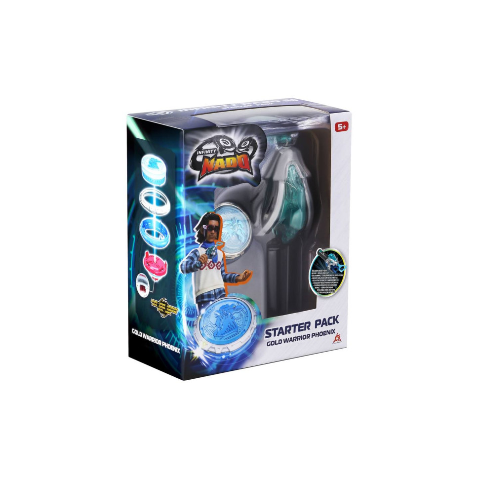 Волчок Infinity Nado EU654113 VI серия Starter Pack Gold Warrior Phoenix Золотой Воин Феникс