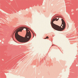 Картина по номерам "Влюбленный кот" &copy;art_selena_ua Идейка KHO6864, 30х30 см