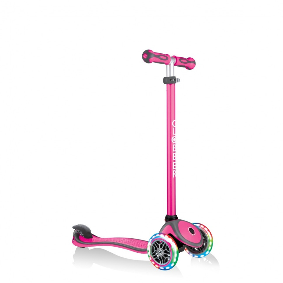 Самокат серії EVO COMFORT LIGHTS GLOBBER 459-110, 5 в 1 рожевий, колеса світяться
