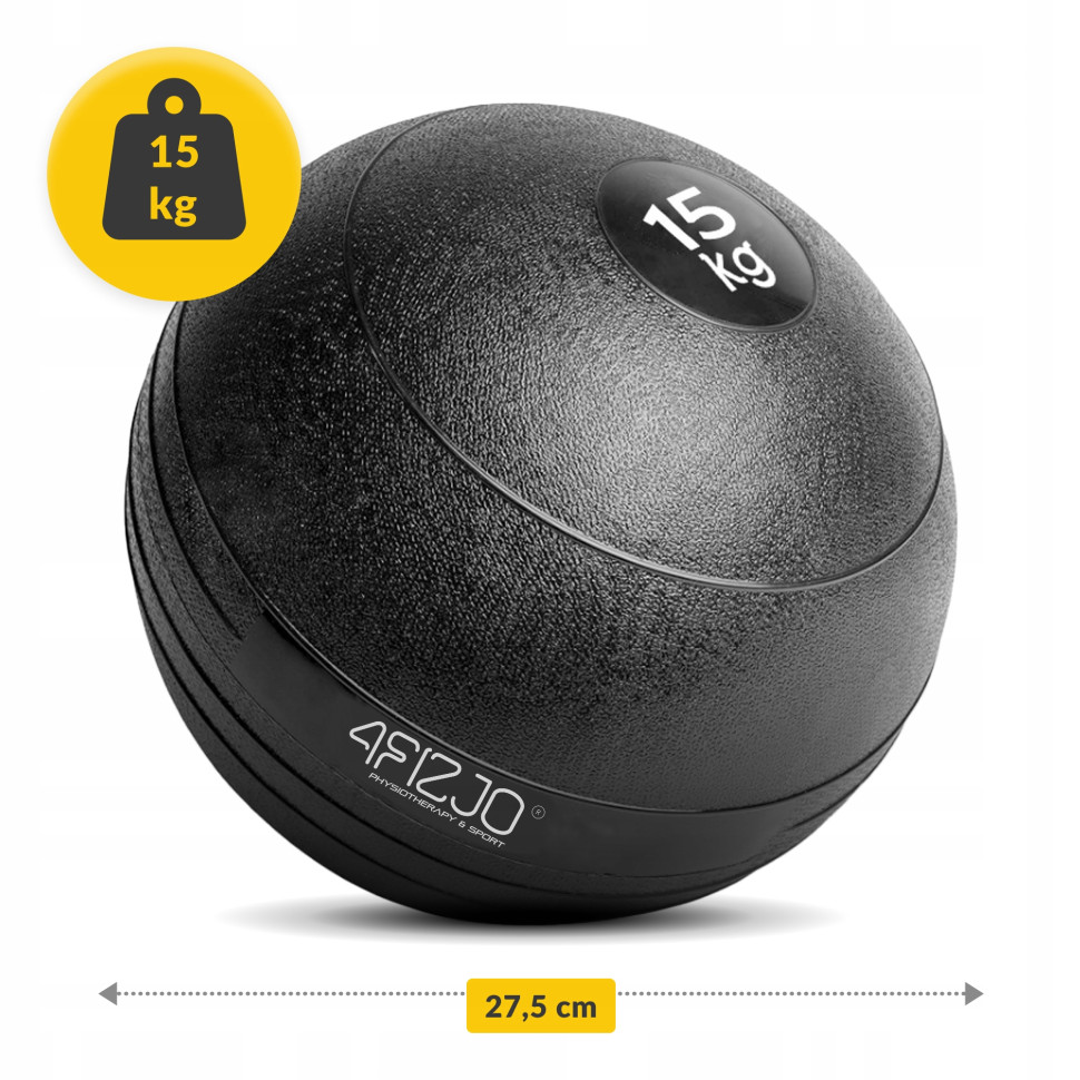 Слембол медичний м'яч для кросфіту Slam Ball 4FIZJO P-5907739315458, 15 кг