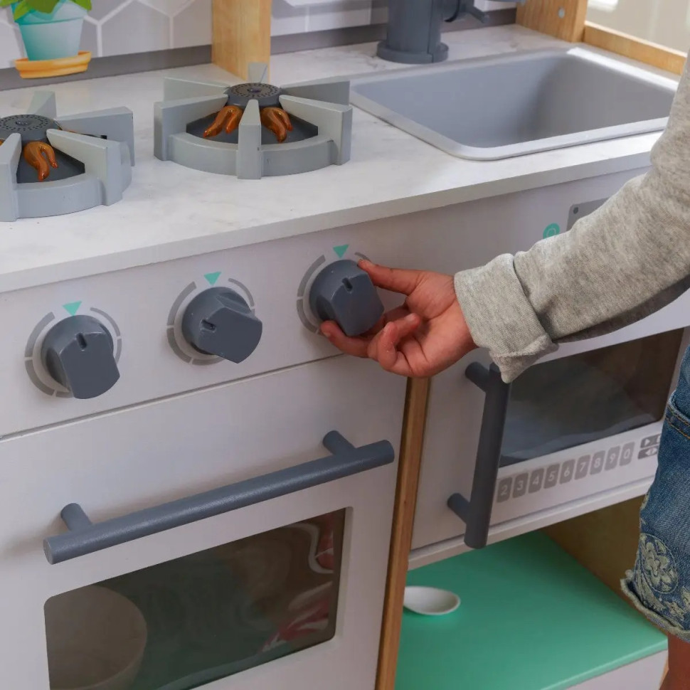Детская кухня Let's Cook KidKraft 53433 со светом