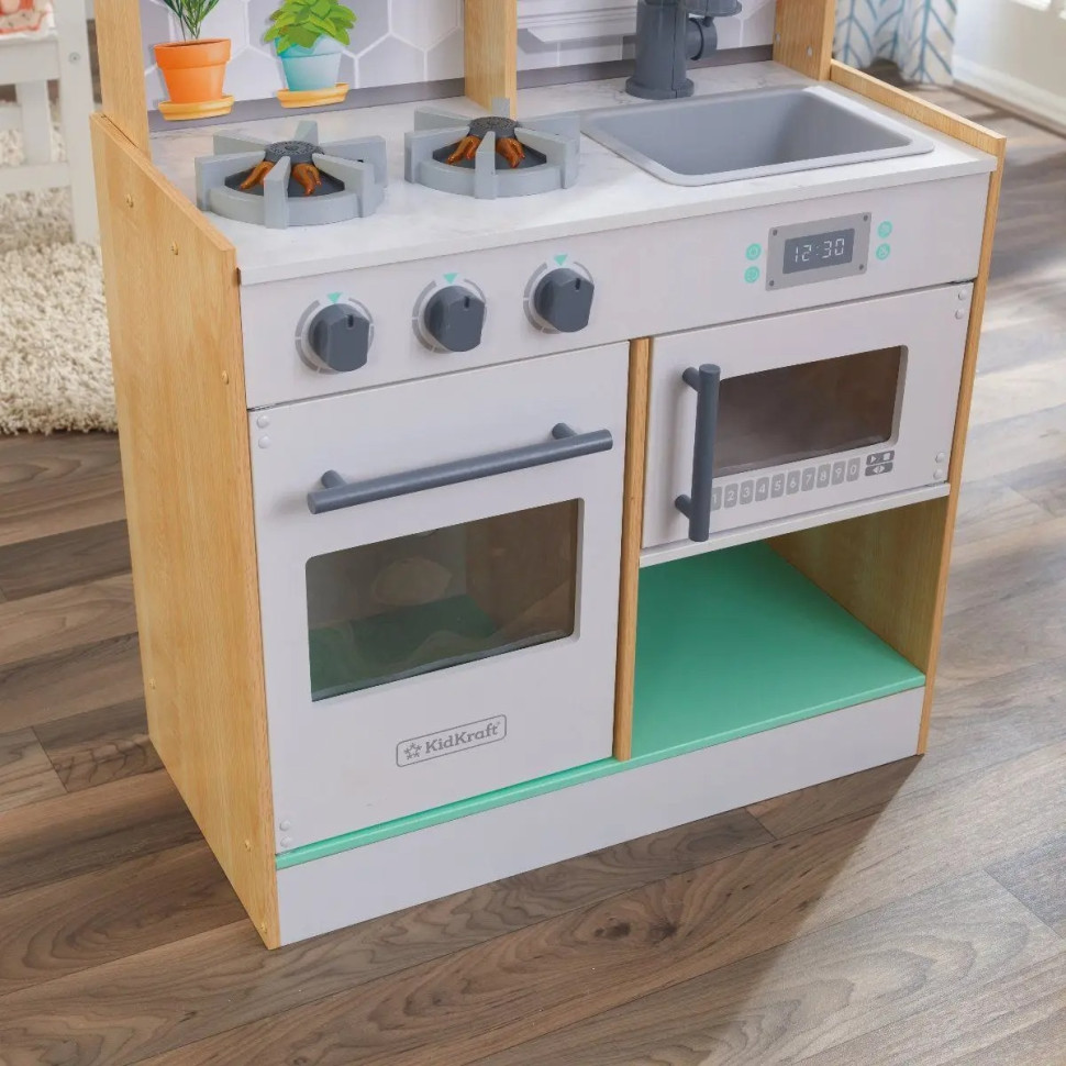 Детская кухня Let's Cook KidKraft 53433 со светом