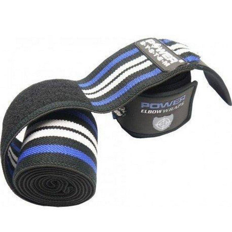Бинти на коліна Knee Wraps Power System PS-3700_Blue-Black, (пара)