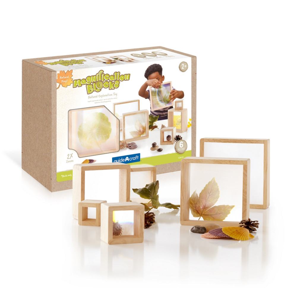 Набір Блоків зі збільшувальним склом Natural Play Guidecraft G3018, 10 шт
