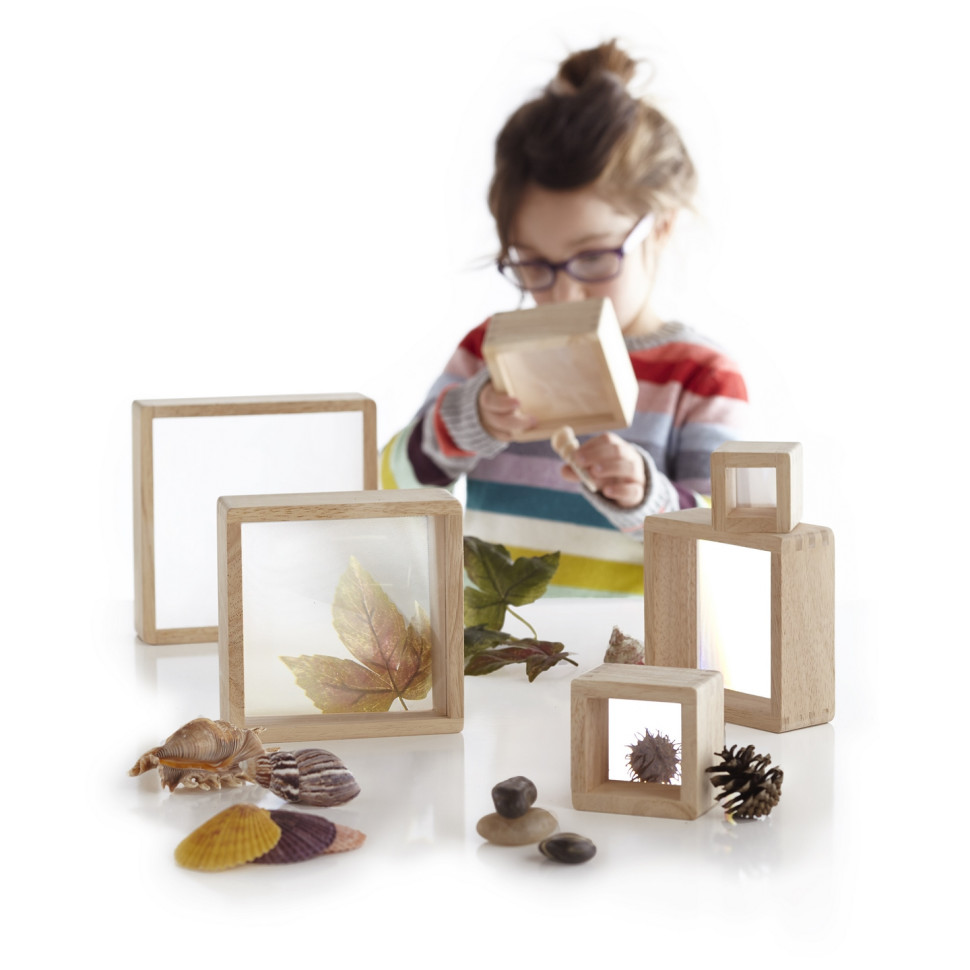 Набір Блоків зі збільшувальним склом Natural Play Guidecraft G3018, 10 шт