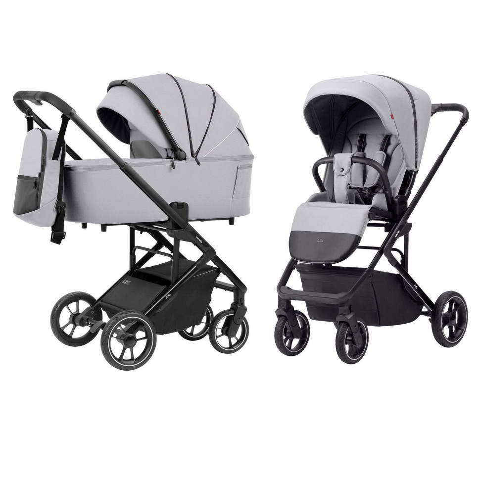 Коляска универсальная 2 в 1 Alfa Carrello CRL-6507 Feather Grey 202