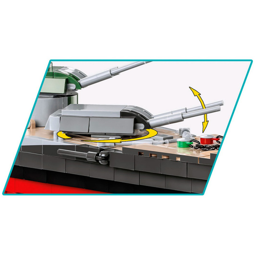 Конструктор бойовий корабель Лінкор Тірпіц COBI COBI-4839, 2880 деталей 1:300
