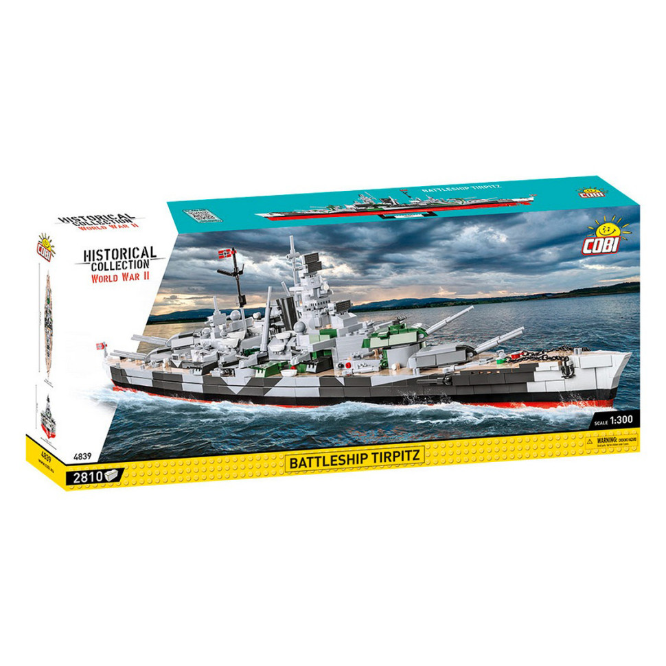 Конструктор бойовий корабель Лінкор Тірпіц COBI COBI-4839, 2880 деталей 1:300