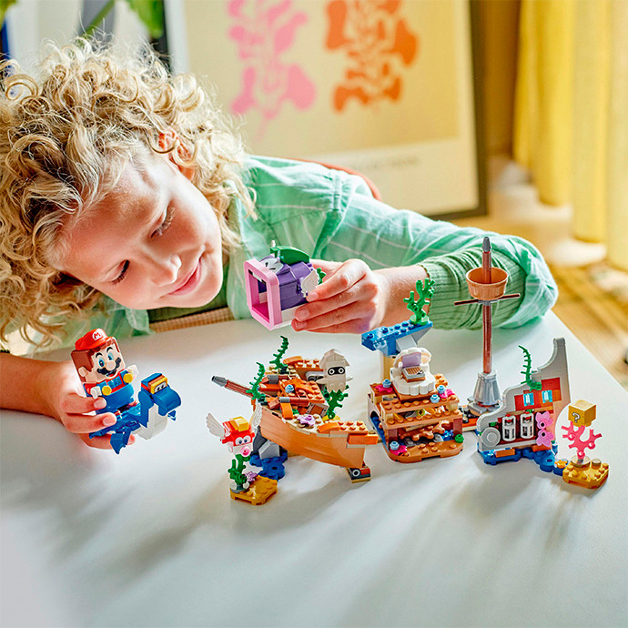 Конструктор LEGO Super Mario Приключения Dorrie на затонутом корабле. Дополнительный набор 71432, 500 деталей