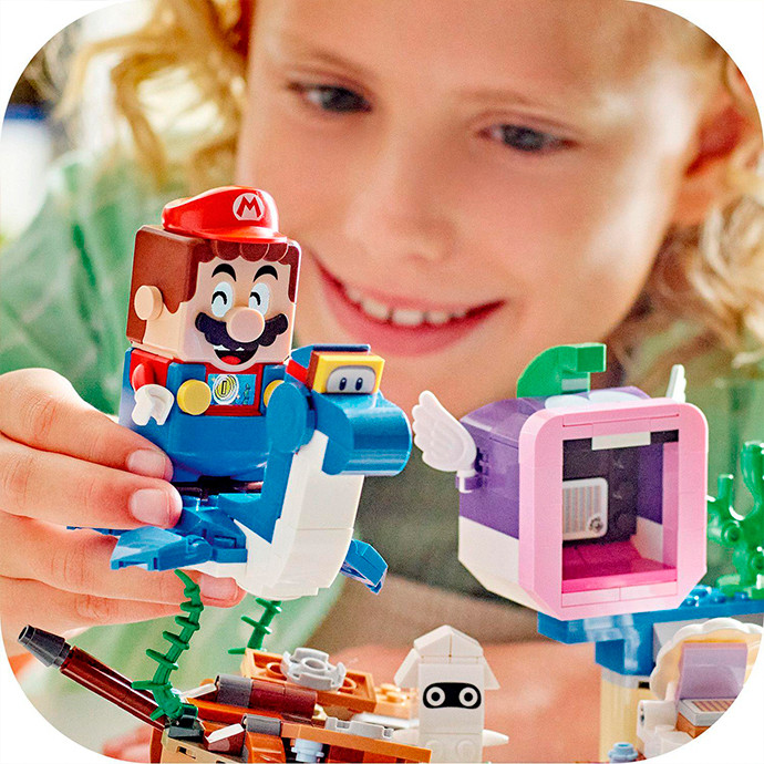 Конструктор LEGO Super Mario Приключения Dorrie на затонутом корабле. Дополнительный набор 71432, 500 деталей