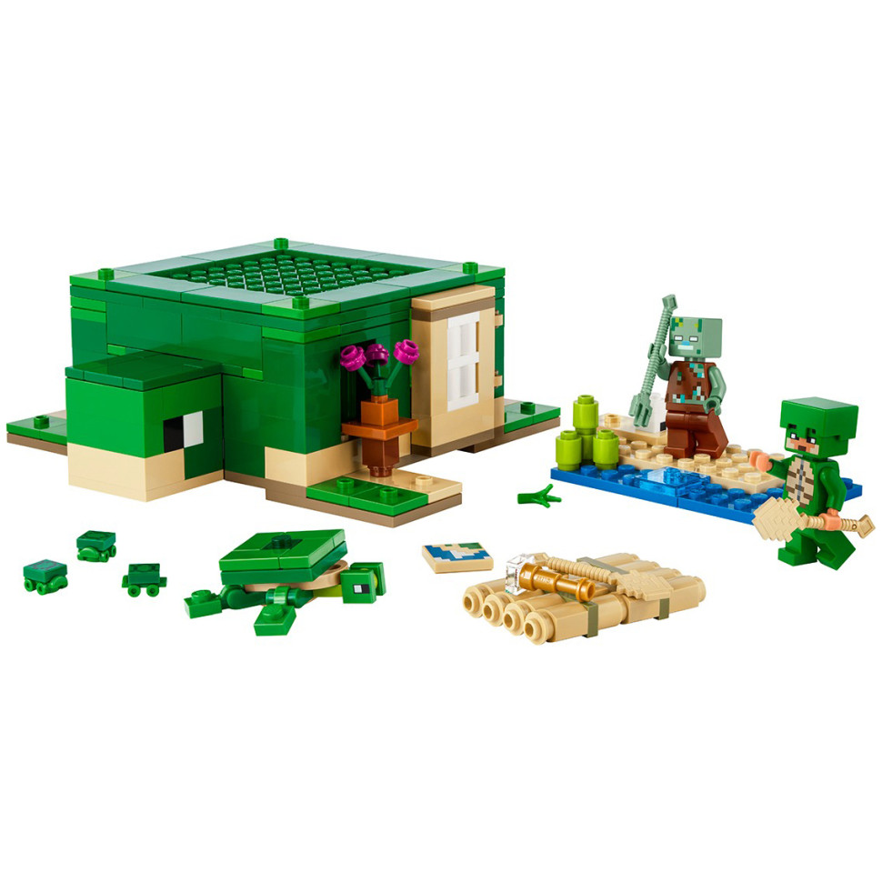 Конструктор Lego Minecraft Пляжный дом в форме черепахи 21254, 234 детали