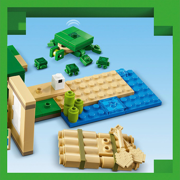 Конструктор Lego Minecraft Пляжный дом в форме черепахи 21254, 234 детали