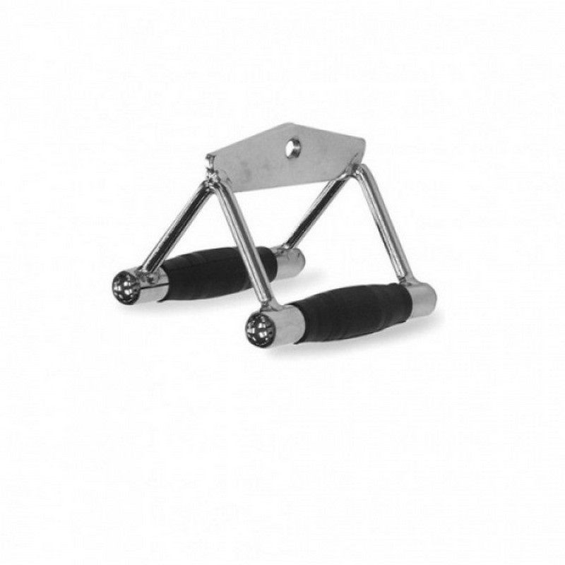 Подвійна рукоятка для гребної тяги MB-02 Fitnessport 10114FS, в гумі